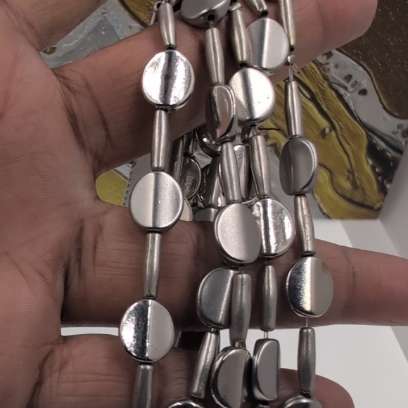 Chico's Metallic Gray Bracelet Stack Set - Picture 5 of 7